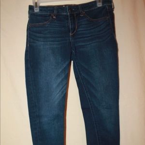 Dark to light wash jeans